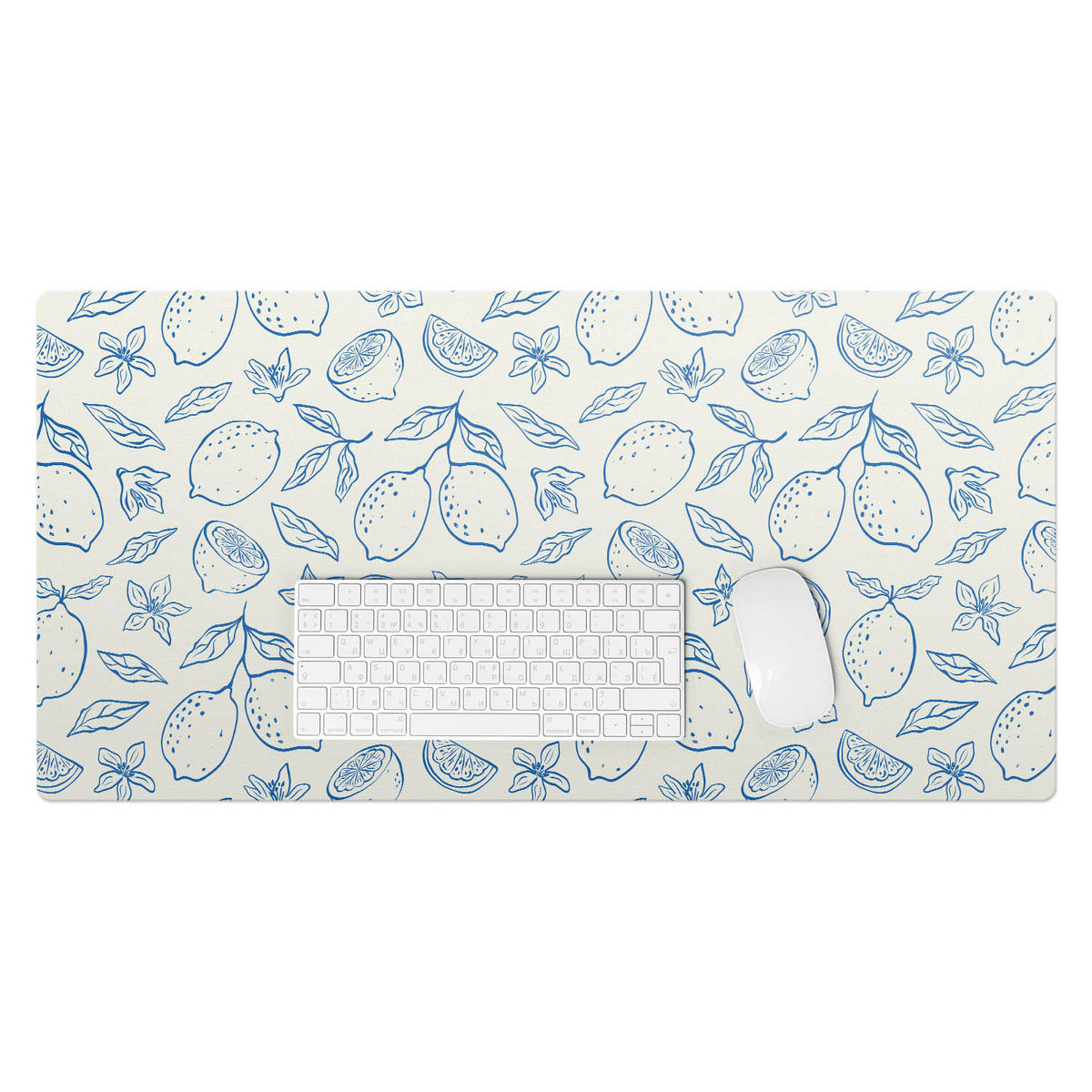 SCHREIBTISCHUNTERLAGE 90x45 cm Blau - Pastellblau, Kunststoff (1.6/90/45cm) - Wallfluent