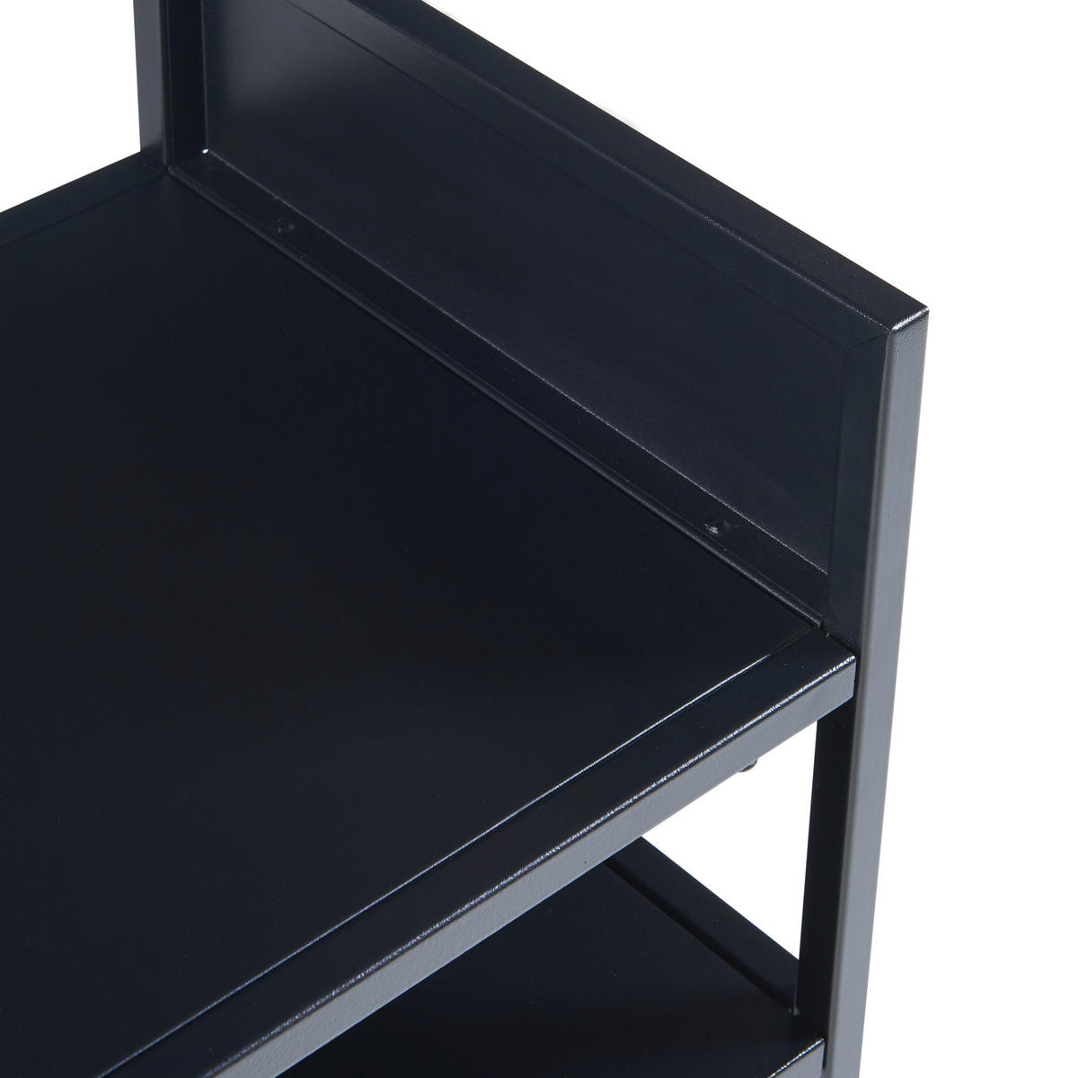 BEISTELLTISCH Riihimäki - Schwarz, Metall (30/40/65cm) - [en.casa]