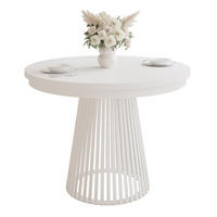 AUSZIEHTISCH AUREA 100-180/75 cm, Weiß - Weiß, Holzwerkstoff/Metall (100/100/75cm) - Idohome