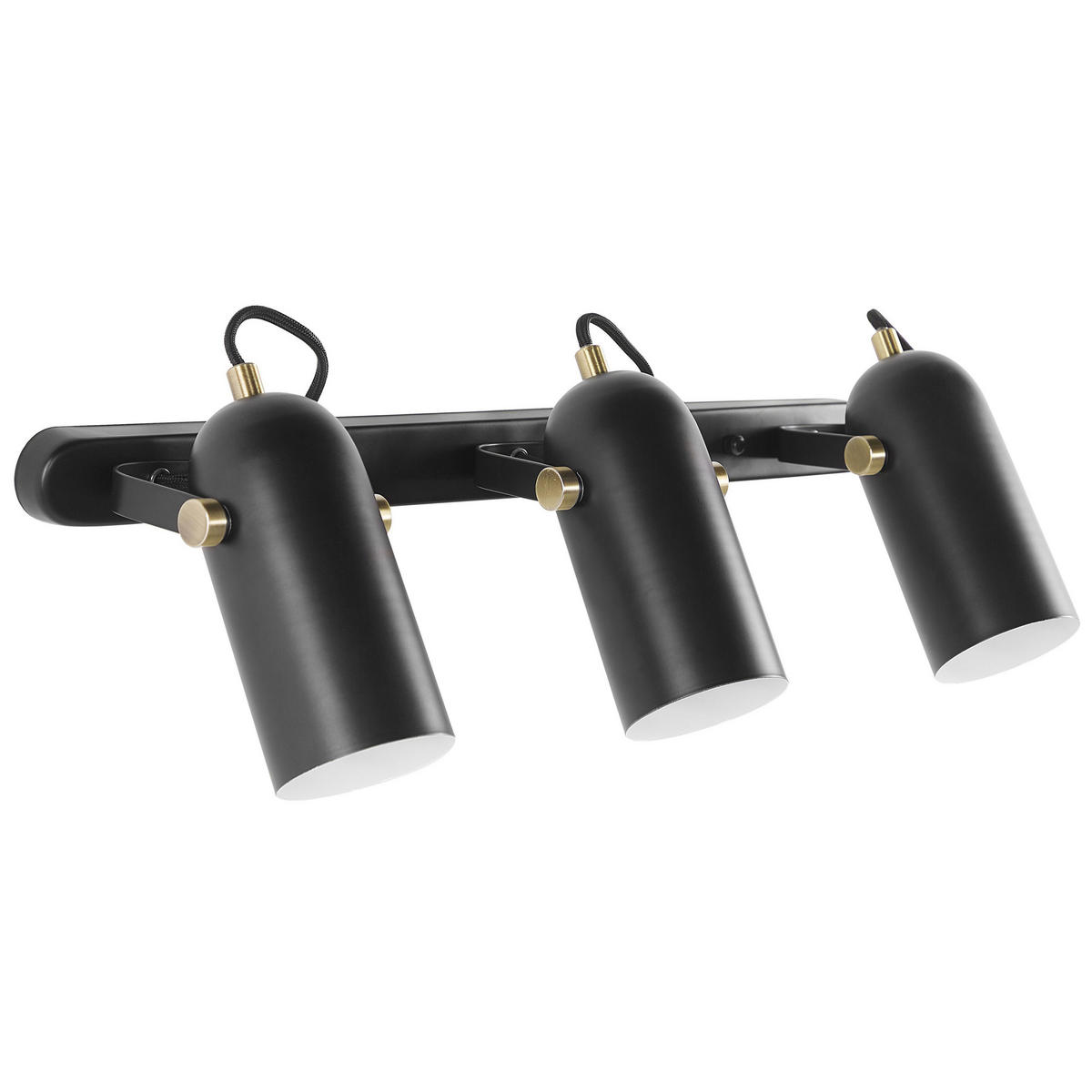 WANDLEUCHTE Tyria 54/8/23 cm - Schwarz, Metall (54/23/8cm) - Beliani