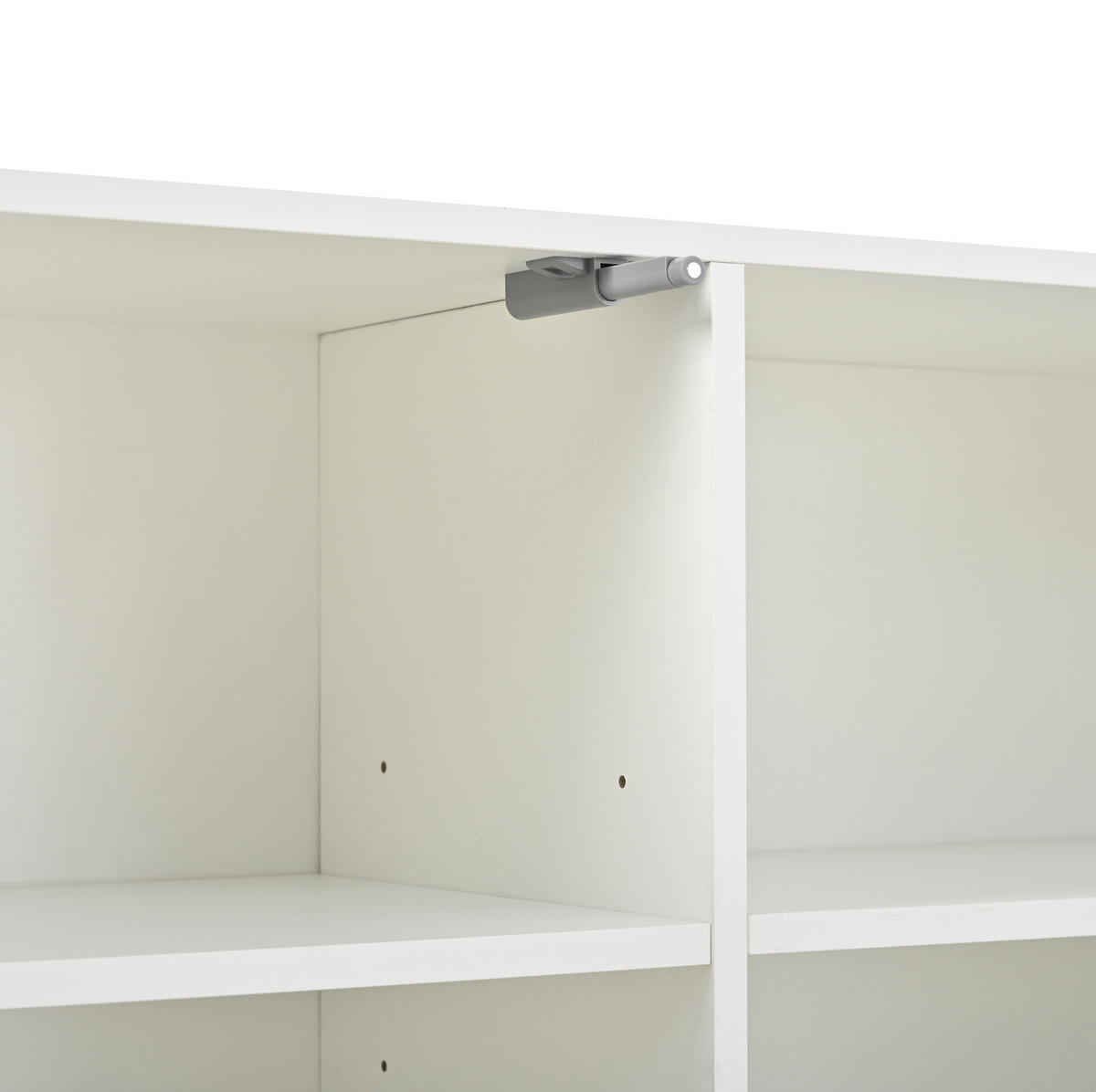 SIDEBOARD 160/35/60 cm weiß aus Spanplatte mit Hochglanzfronten - Weiß, Holzwerkstoff (160/60/35cm) - OKWISH