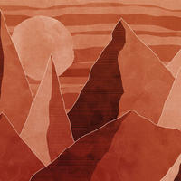 FOTOTAPETE Wüste 400 x 280 cm - Orange, Papier (400/280cm) - Sanders & Sanders