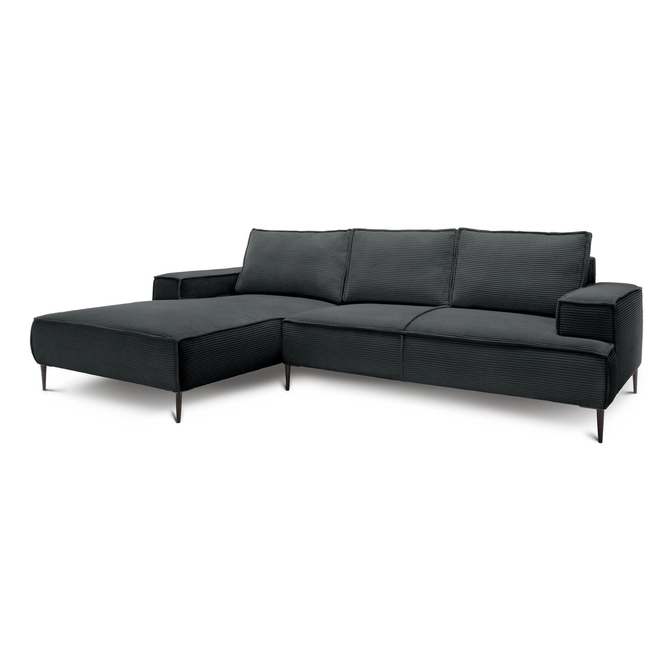 ECKSOFA May Anthrazit 275 × 44 × 173 cm - Anthrazit, Textil (275/44/173cm) - Pillovely