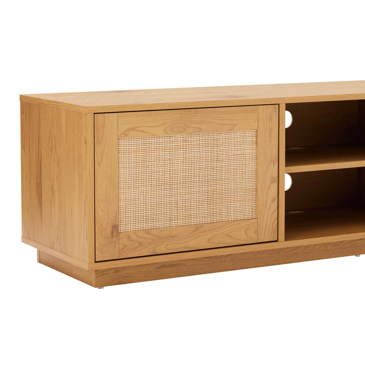TV-MÖBEL, helles Holz - Braun, Holz (160/43/40cm) - Oviala