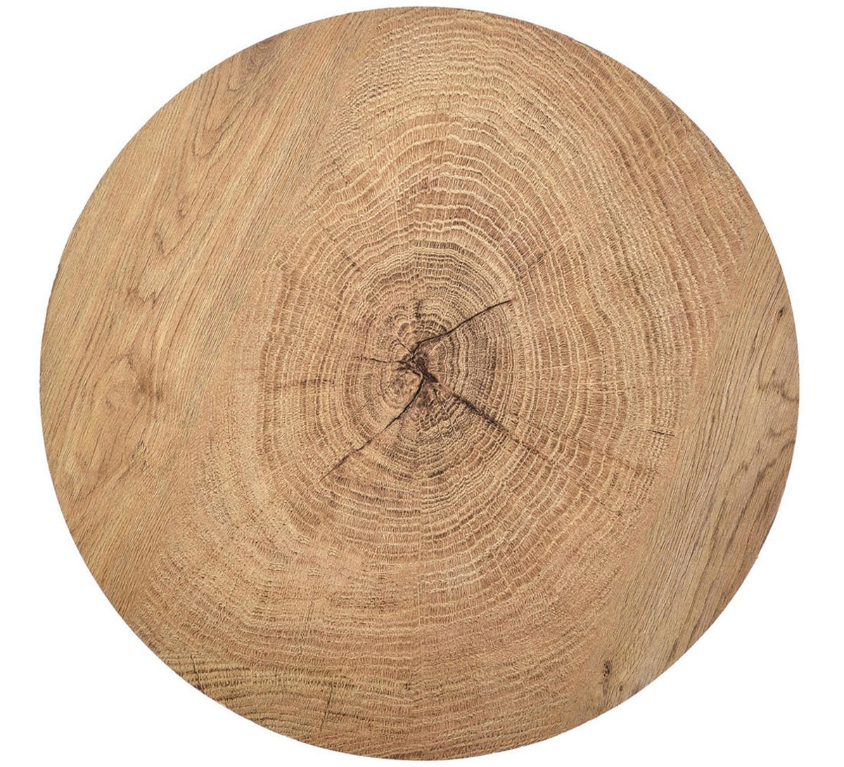 COUCHTISCH Brooklyn Eiche Natur / schwarz 45 / 45 / 37cm - Eichefarben/Schwarz, Holz/Holzwerkstoff (45/45/37cm) - Feldmann-Wohnen