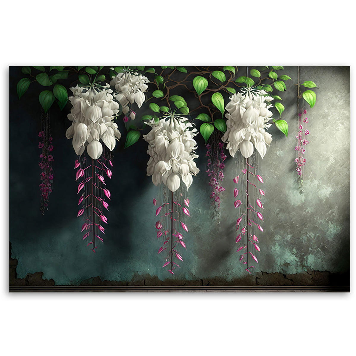 KUNSTDRUCK Grün 120/80 cm - Grün, Textil (120/80cm) - KUNSTLOFT