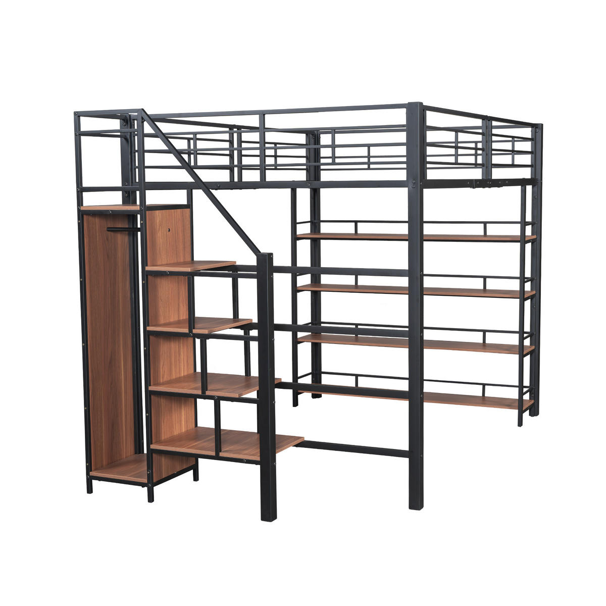 HOCHBETT 140/200 cm Schwarz - Schwarz, Metall - Raumix