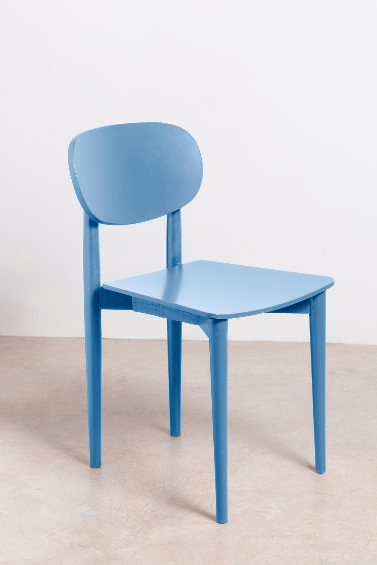 STUHL aus massivem Buchenholz in Cornish-Blau SANDRO - Hellblau, Holz (43/80/50cm) - RNT By Really Nice Things