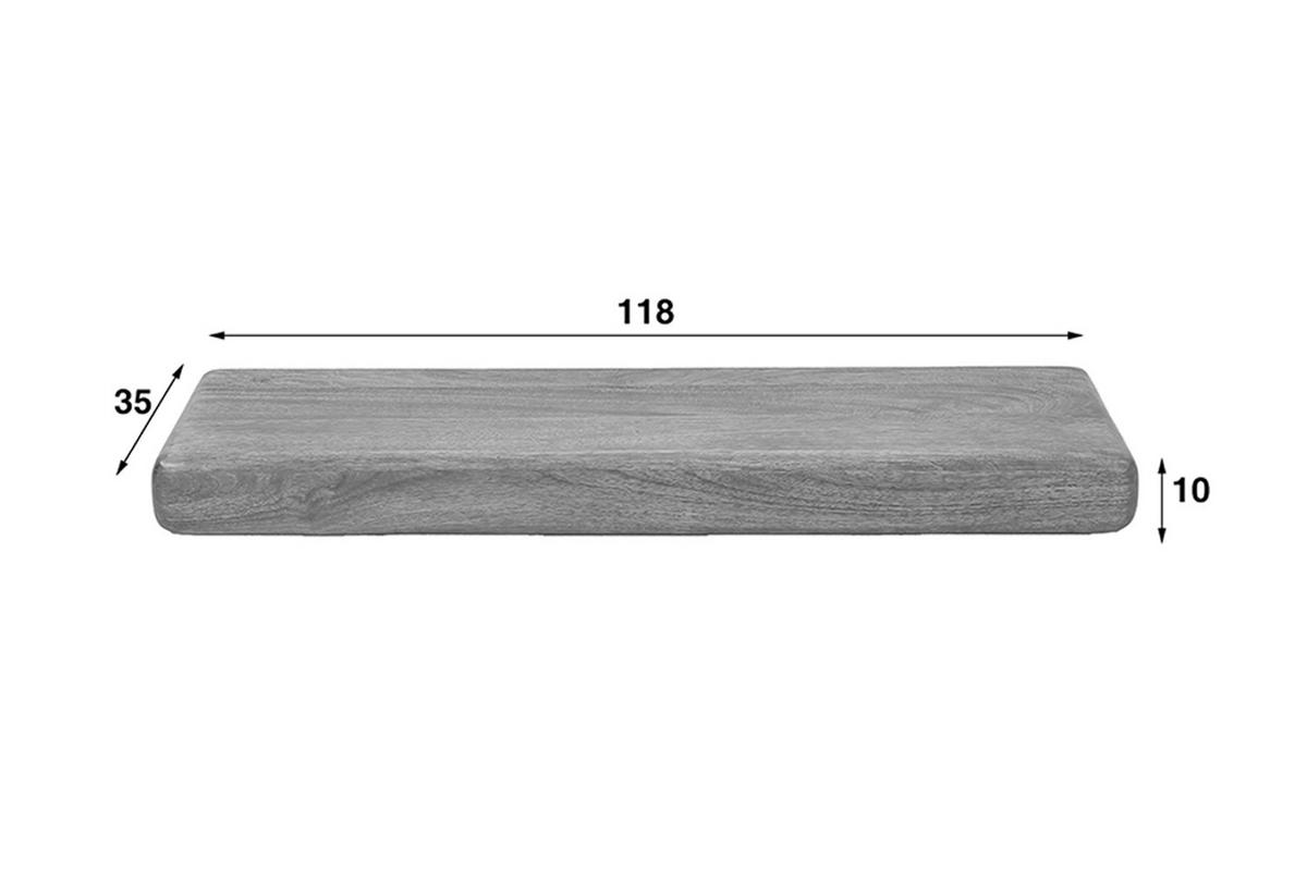 WANDREGAL SWEAK Holz Mango - Naturfarben, Holz (118/10/35cm) - KAWOLA