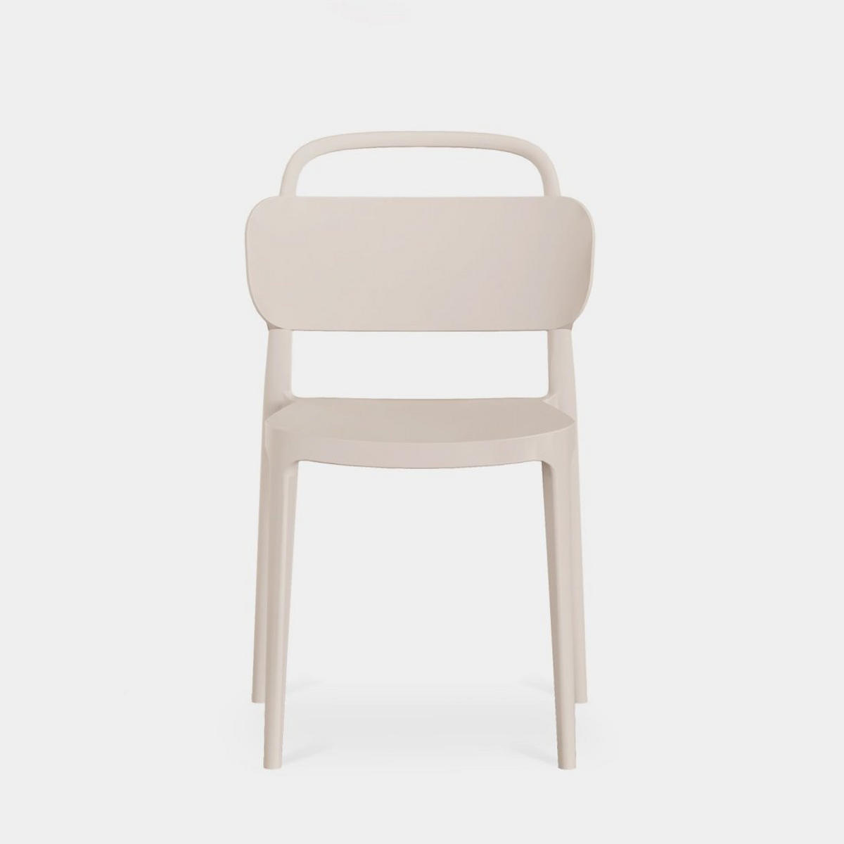 STUHL FÜR DRAUSSEN Edda Beige 47 cm x 78 cm - Beige, Kunststoff (47/78/51cm)