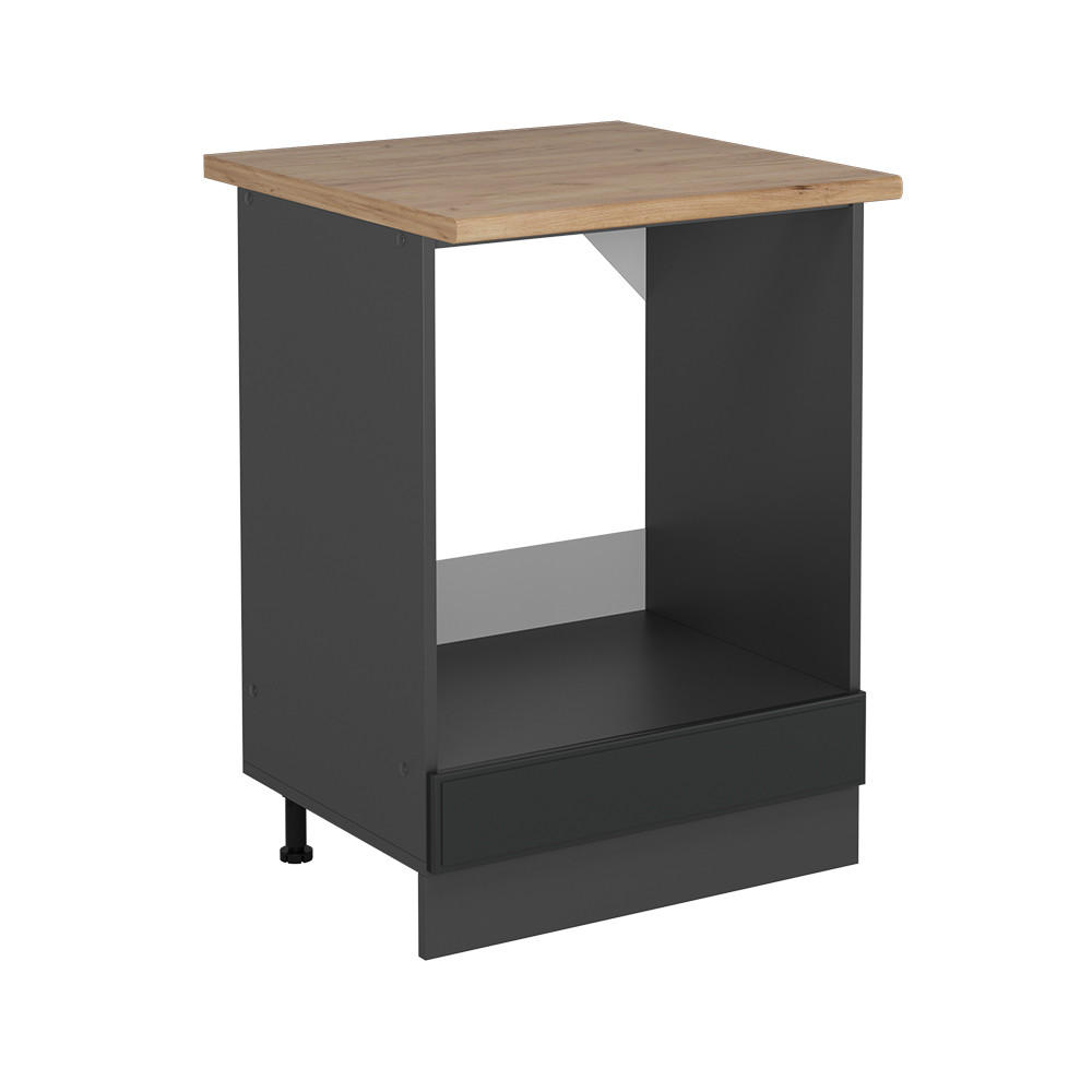 Vicco Herdumbauschrank Anthrazit, Anthrazit 60x81.6x60 cm