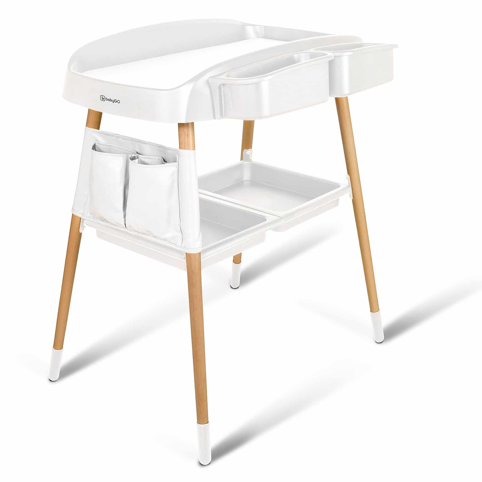BabyGo Wickeltisch Weiß 62x81x88 cm