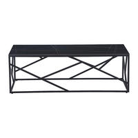 COUCHTISCH - 120 cm x 60 cm - Keramik - Schwarz - MELRONE - Schwarz, Keramik (60/120/40.5cm) - Vente-Unique
