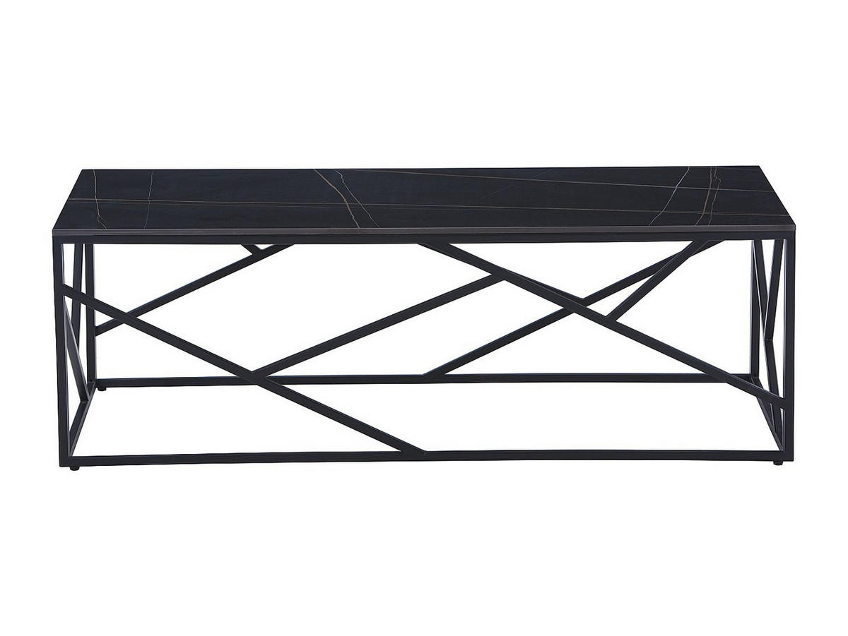 COUCHTTISCH nicht ausziehbar - 120 cmcm x 60 cmcm - Keramik - Schwarz - MELRONE - Schwarz, Keramik (60/120/40.5cm) - Vente-Unique