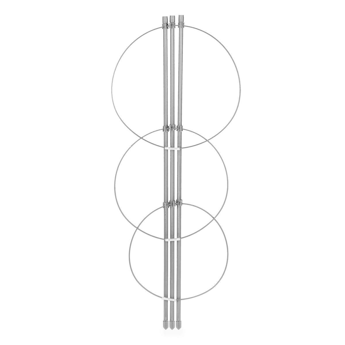 4XRANKHILFE - Grau, Kunststoff/Metall (22/45/22cm) - Relaxdays