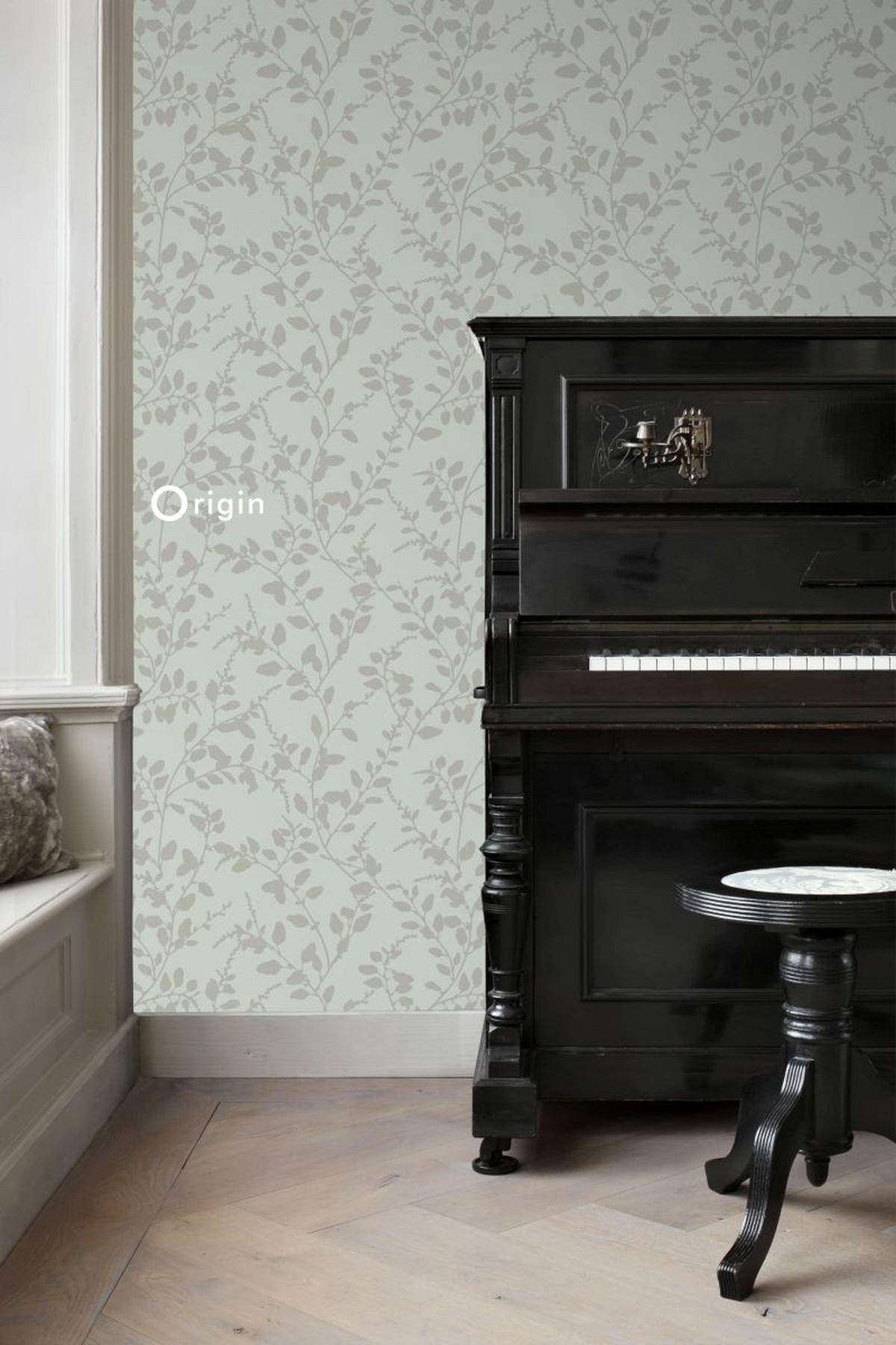TAPETE Blätter 53 cm x 10.05 m - Grün, Papier (53/1000cm) - Origin Wallcoverings