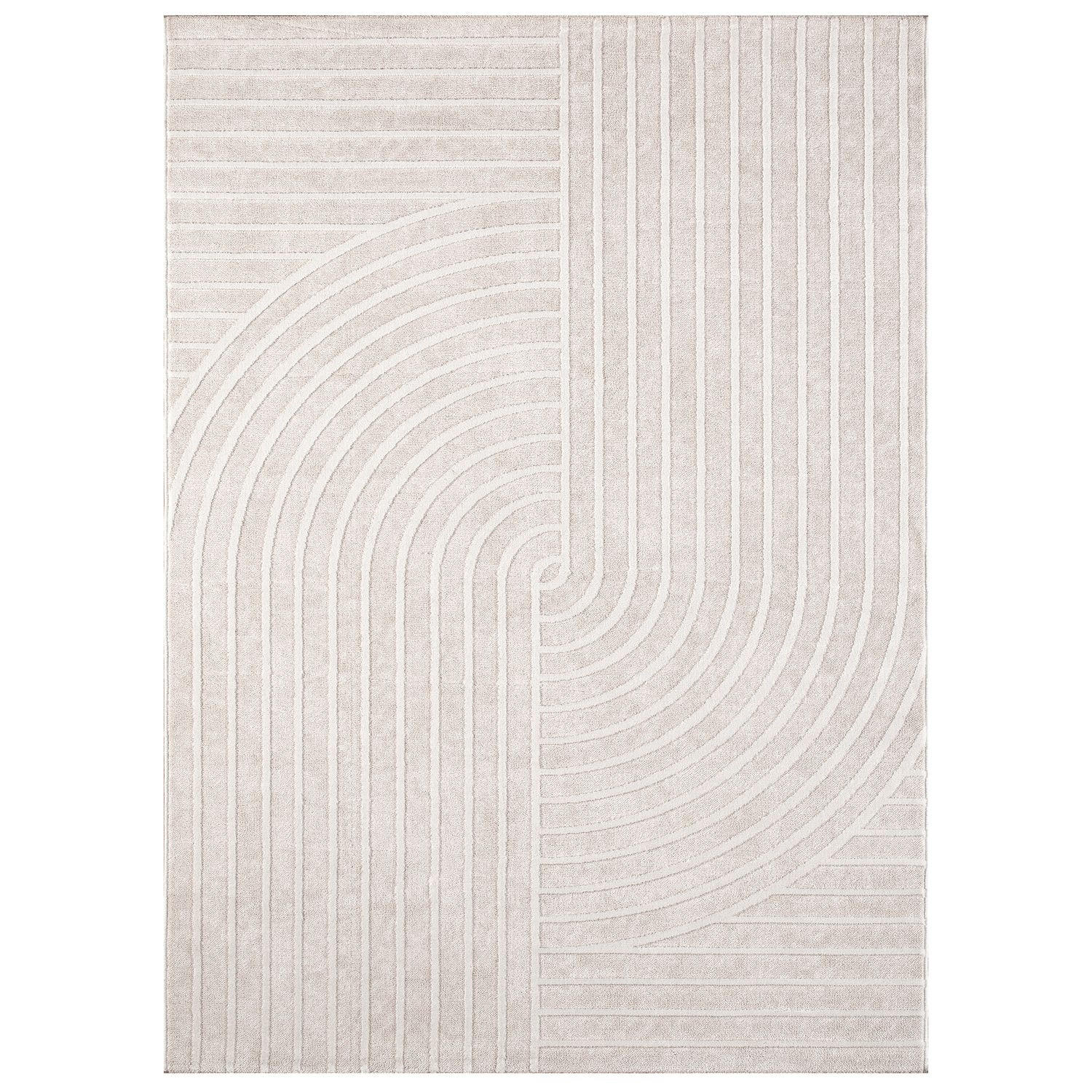 FLACHWEBETEPPICH Boho Creme 230 x 320 cm - Creme, Kunststoff (230/320cm) - TT Home