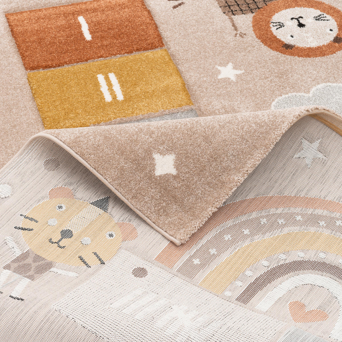 KINDER TEPPICH MAUI KIDS SPIELWELT - Beige, Textil (80/150cm) - Pergamon