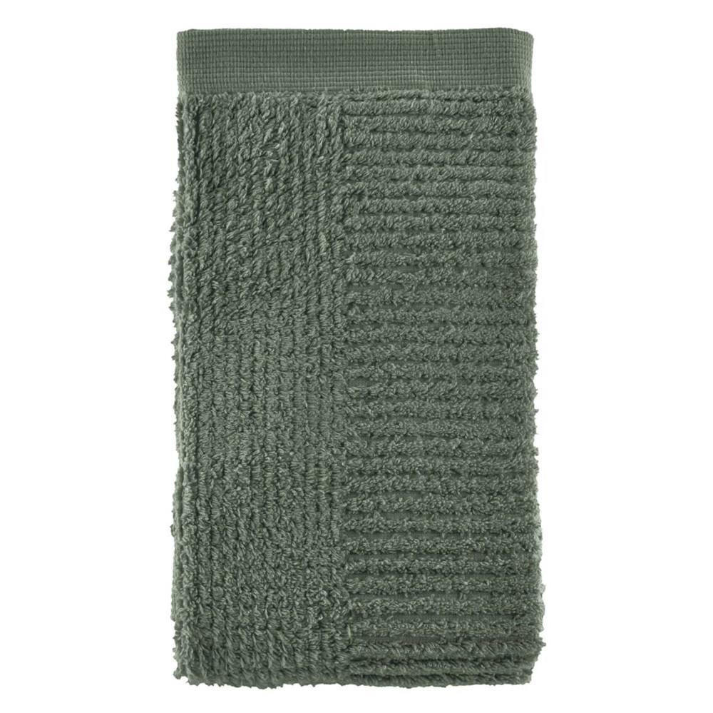 HANDTUCH Classic olive green 50/100 cm - Olivgrün, Textil (50/100cm) - Zone Denmark