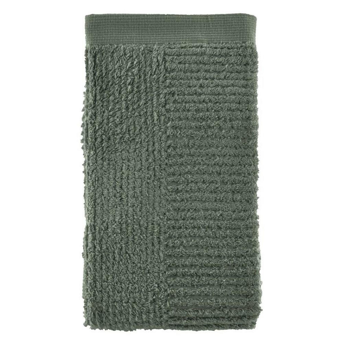 HANDTUCH Classic olive green 50/100 cm - Olivgrün, Textil (50/100cm) - Zone Denmark