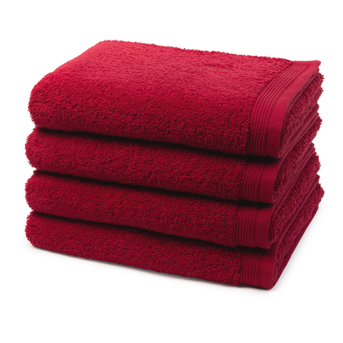 HANDTUCH Superwuschel 4er-Set - Rot, Textil (50/100cm) - MÖVE