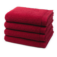 HANDTUCH Superwuschel 4er-Set - Rot, Textil (50/100cm) - MÖVE