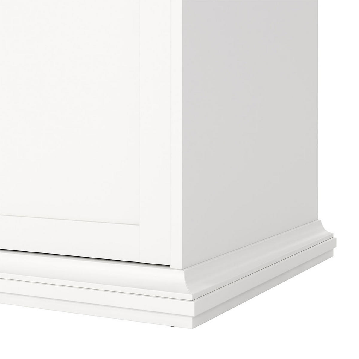 KLEIDERSCHRANK Venedig Weiß 139/61/201 cm - Weiß, Holzwerkstoff (139/201/61cm) - ebuy24