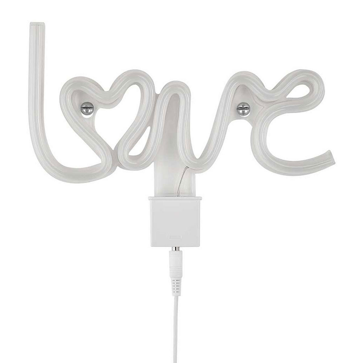 LED DEKOLEUCHTE Kunststoff Weiß - Weiß, Kunststoff (24/9.3/19.5cm)