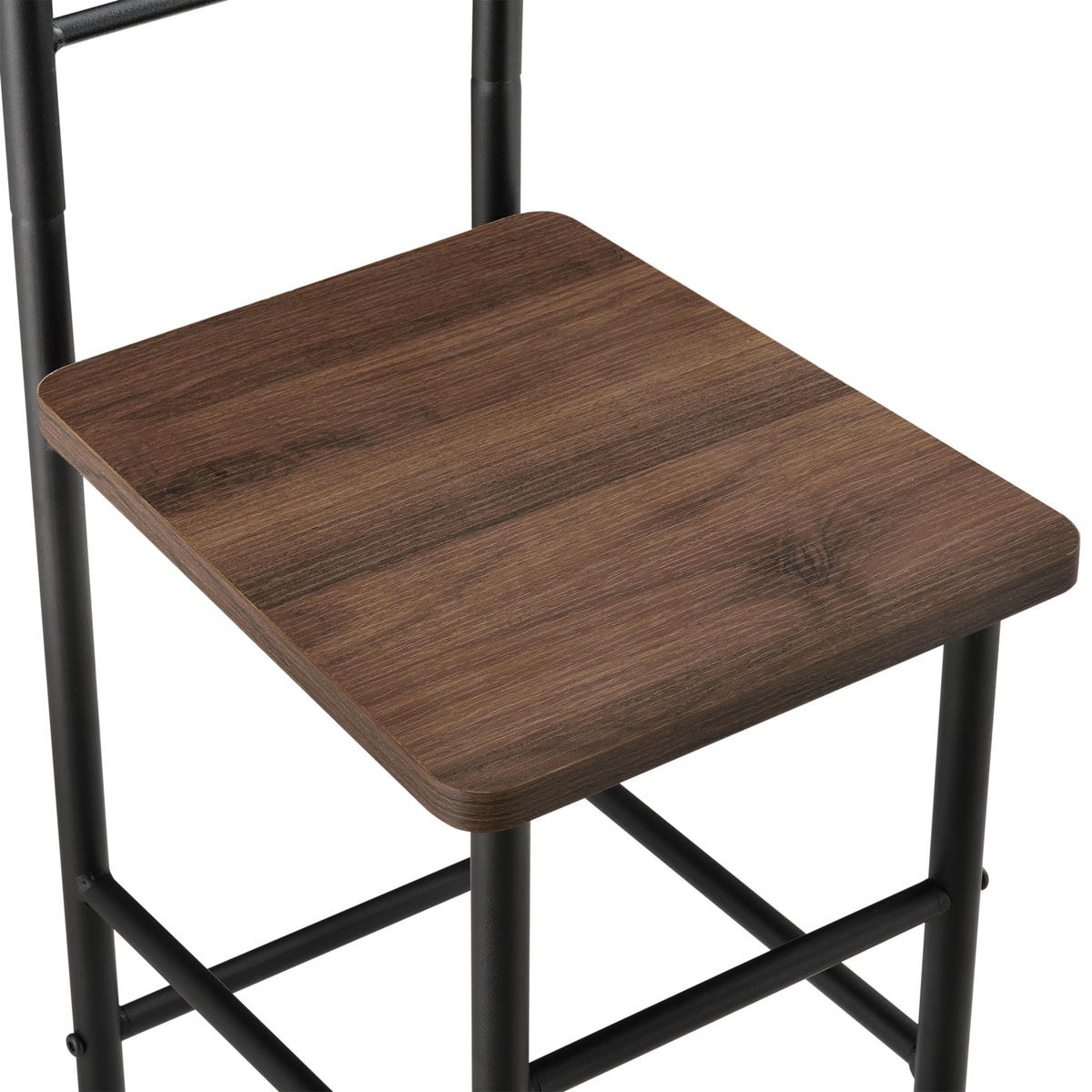 HERRENDIENER Anaheim - Walnussfarben, Metall (45/107/45cm) - [en.casa]