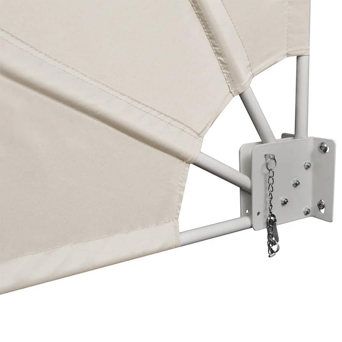 FALTBARER Balkonfächer Creme 140x140 cm - Creme, Textil (140/140/140cm) - furnicato