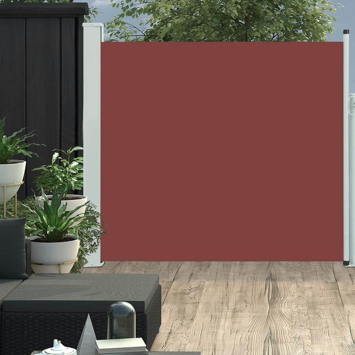 AUSZIEHBARE Seitenmarkise 170x300 cm Braun - Braun, Textil (300/170/300cm) - furnicato