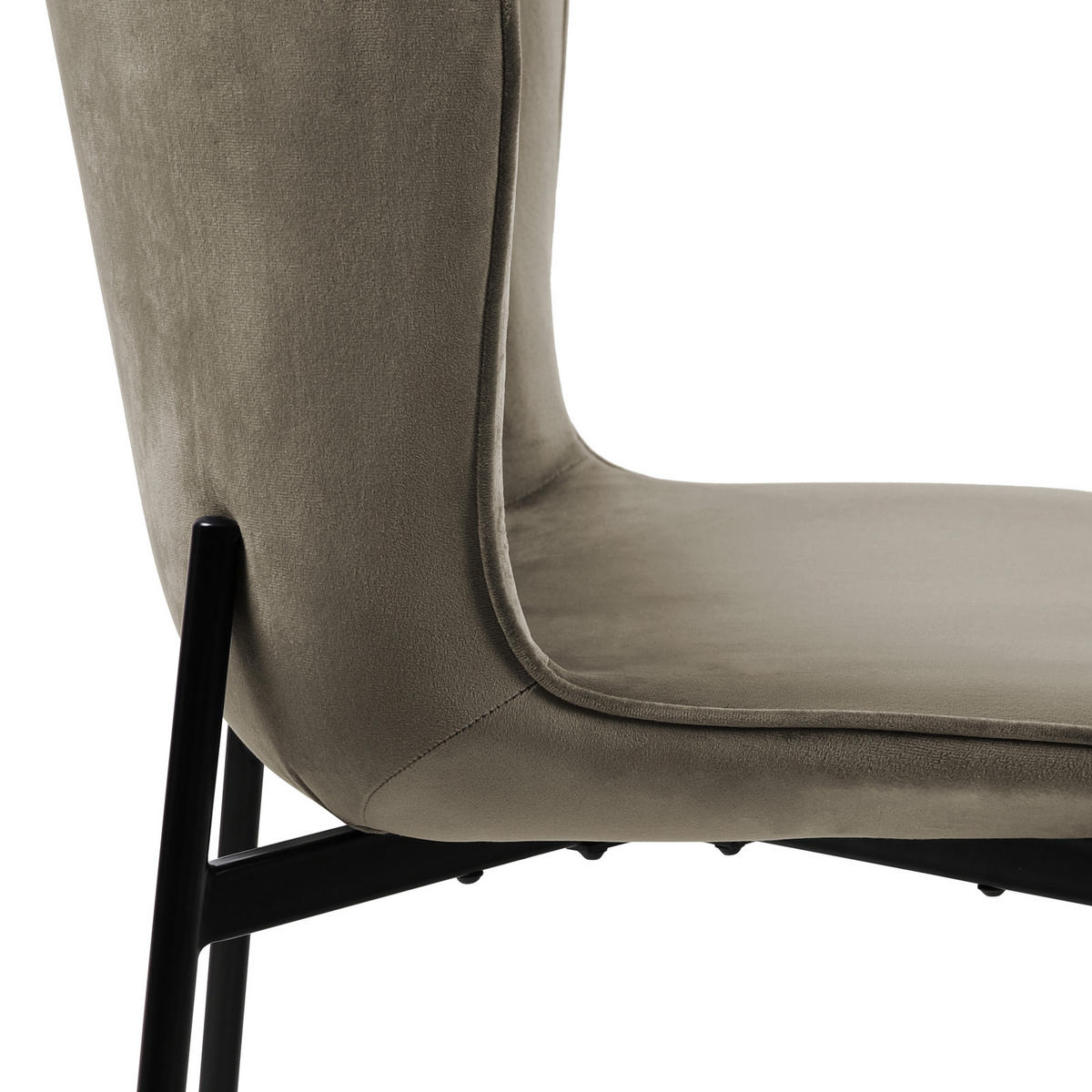 ESSZIMMERSTUHL MARY 2er Set - Taupe, Textil (50/81/50cm) - SVITA