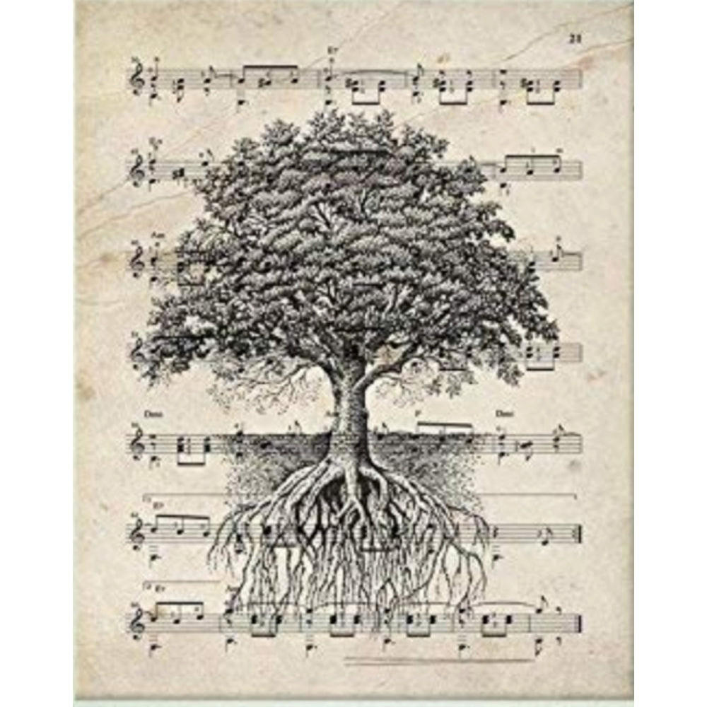 POSTER Herz Baum. A4 Rahmenlos - Klar, Papier (29.7/5/21cm) - Nacnic