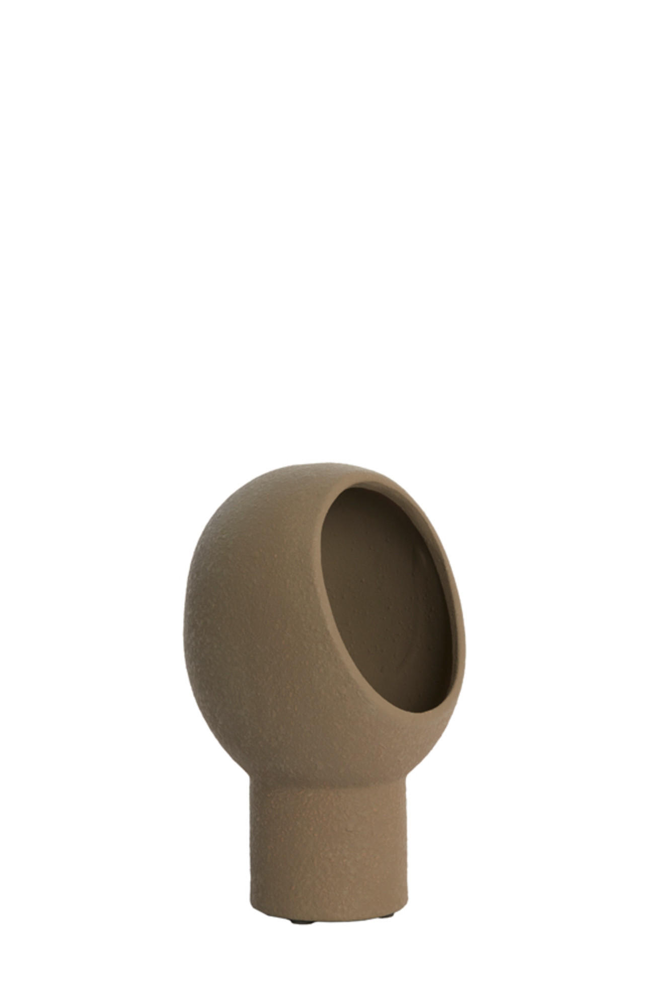 TISCHLAMPE Monk Braun 18,5/17/30 cm - Dunkelbraun, Keramik (18.5/17/30cm) - Light & Living