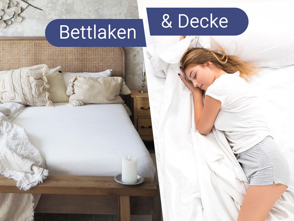 BETTLAKEN, 180x310 cm, 80% Baumwolle, 20% Polyester - Weiß, Naturmaterialien (180/310cm) - Zollner
