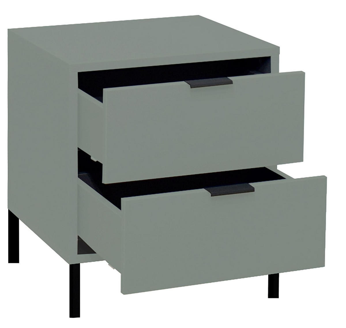 KOMMODE Erna 51x45x62 Pinie Green matt Lack - Grün, Holzwerkstoff (51/62/45cm) - 58aufmkessel