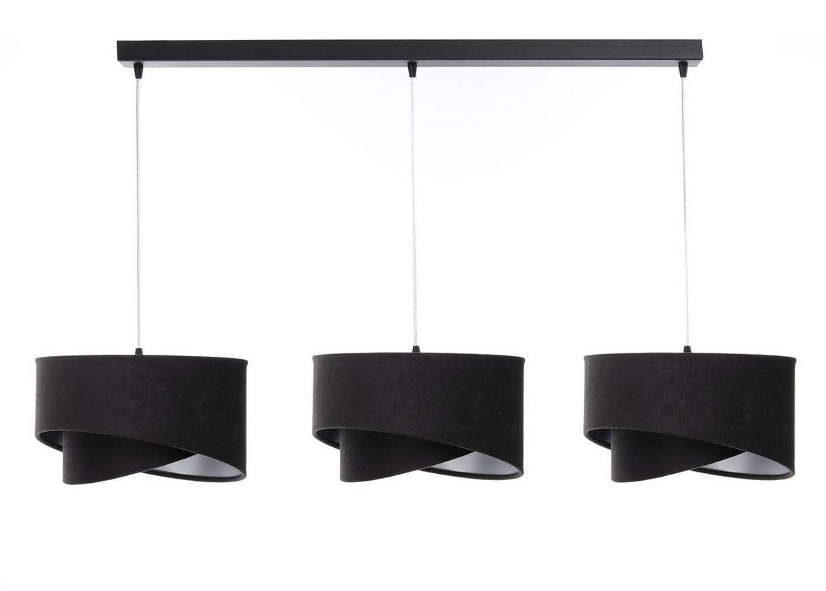 HÄNGELEUCHTE Schwarz 30/18 cm - Schwarz, Kunststoff (30/0.3/18cm) - ONZENO