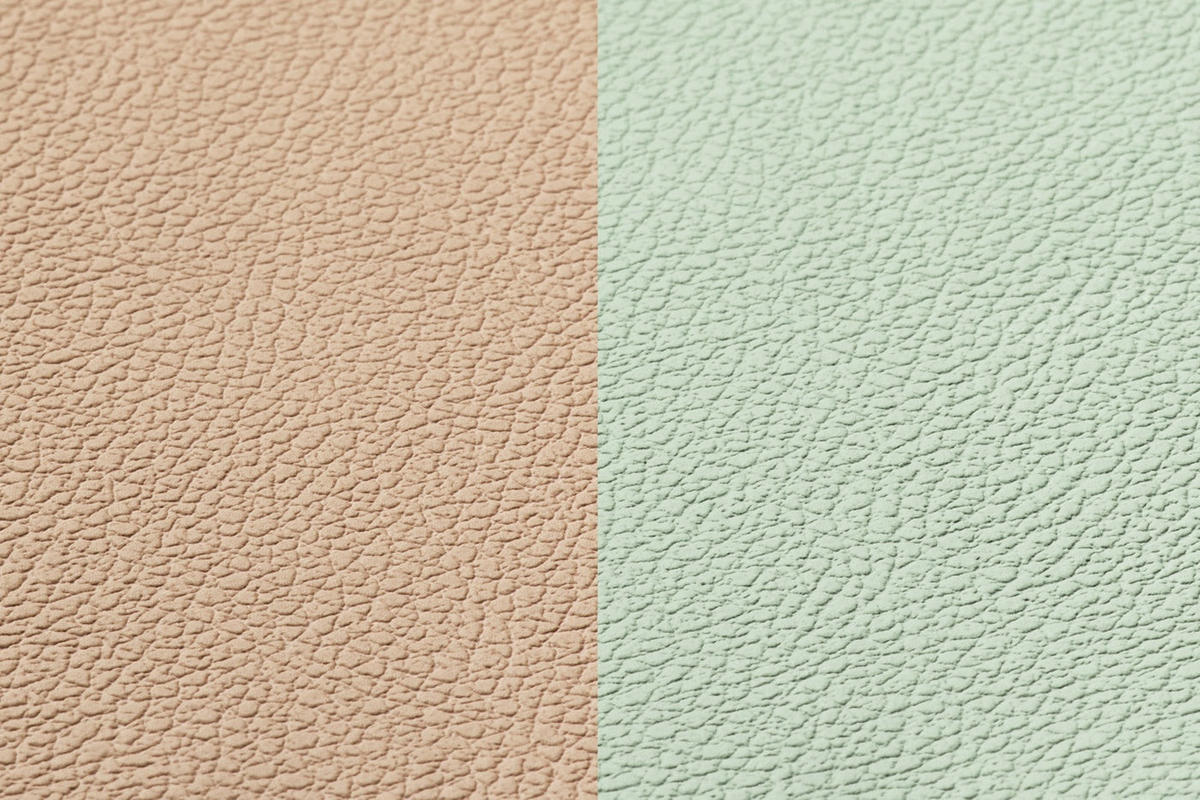 TISCHSET - 6er-Set - Recyceltes Leder in Blassrosa und Blassgrün - Pink, Textil (37/44cm) - Björn