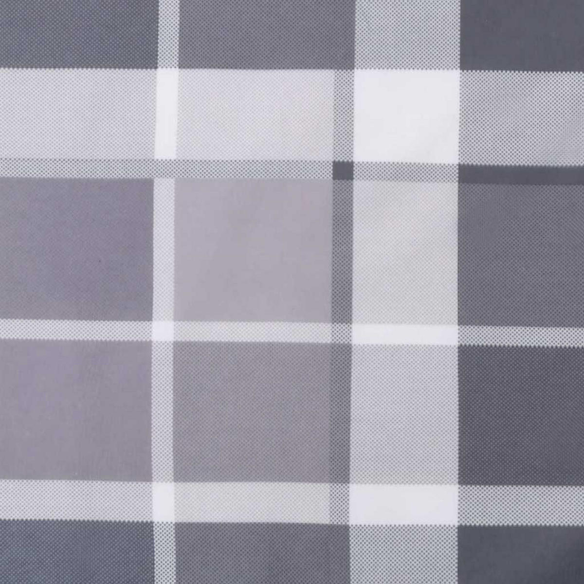 SONNENLIEGEN-AUFLAGE Grau Karomuster 200/60/3 Cm Oxford-Gewebe - Grau, Textil (60/3/200cm) - vidaXL
