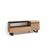 TV-SCHRANK eiche, 150/35/57cm - Beige, Holzwerkstoff (150/57/35cm) - Skraut Home