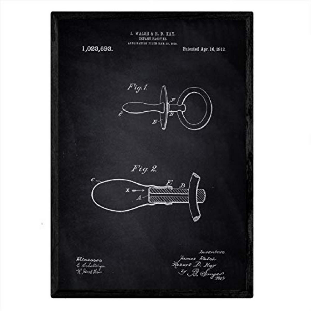 POSTER Patent Pacifier 2 A3 Rahmenlos - Klar, Papier (29.7/5/42cm) - Nacnic