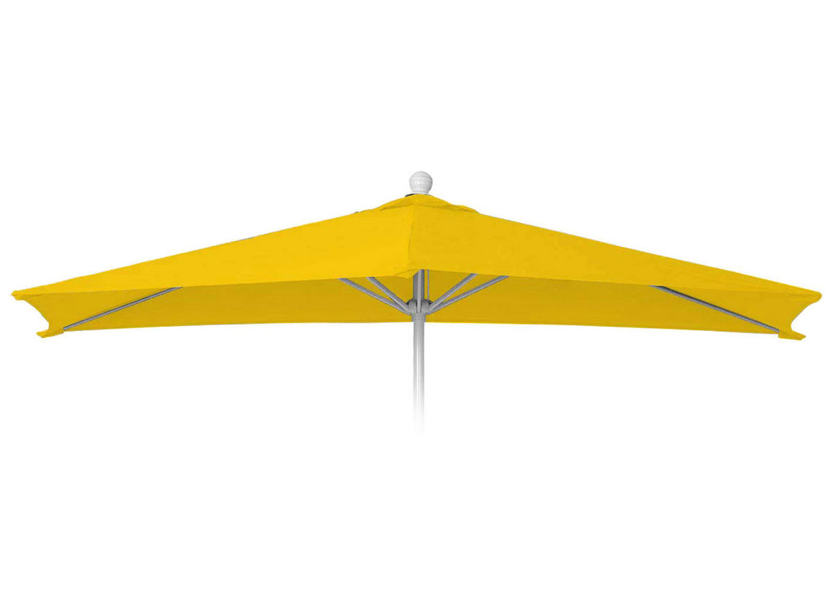BEZUG FÜR SONNENSCHIRM HALBRUND Gelb - Gelb, Textil (260/135cm) - MCW