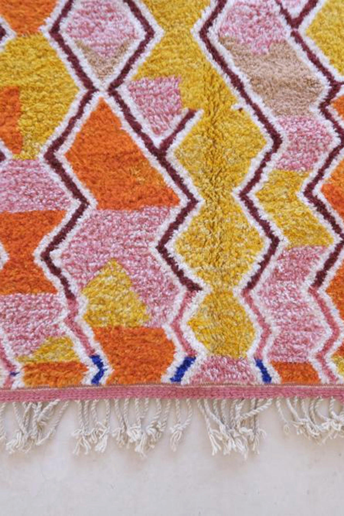 BERBERTEPPICH aus reiner Wolle 210x 271 cm - Orange, Naturmaterialien (210/271cm) - AFK Living