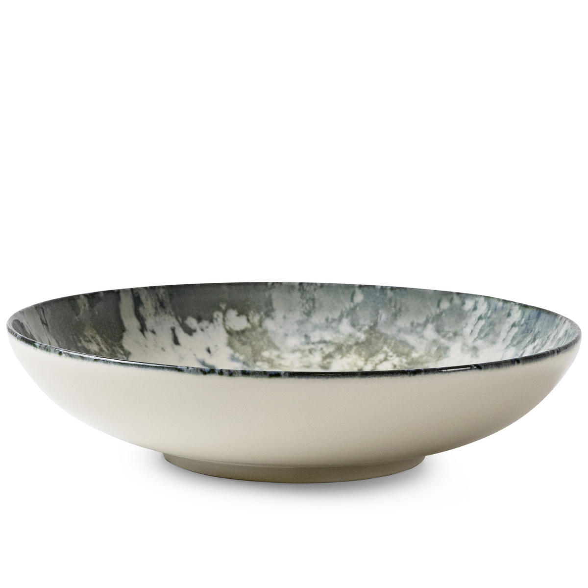 TELLER-SET FINGO 6-tlg Suppenteller Hartporzellan - Creme, Keramik (22/4/22cm) - KONSIMO®