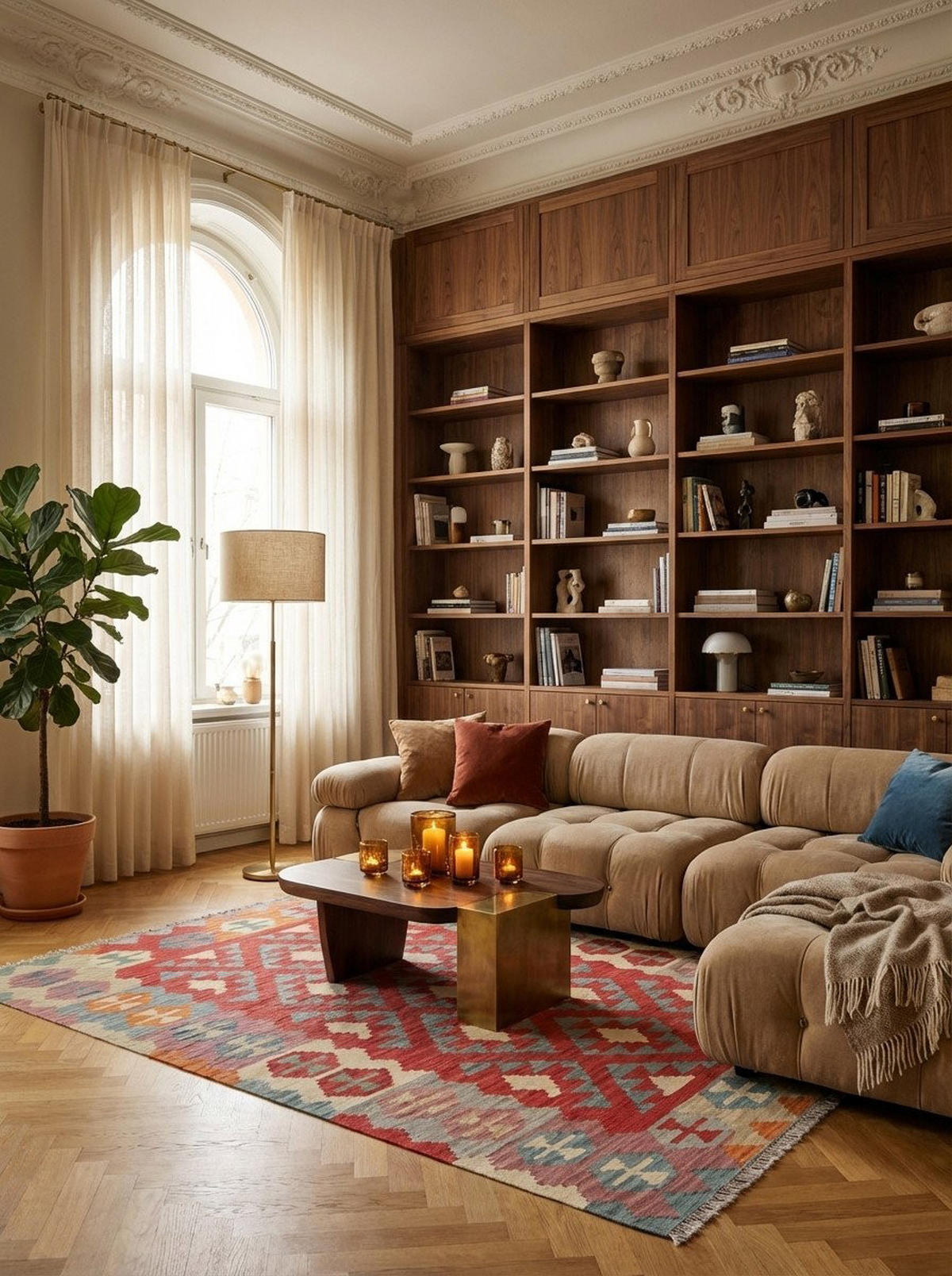 HANDWEBTEPPICH Kelim Gashgai Rot 211/156 cm Schurwolle - Rot, Textil (156/211cm) - Looma