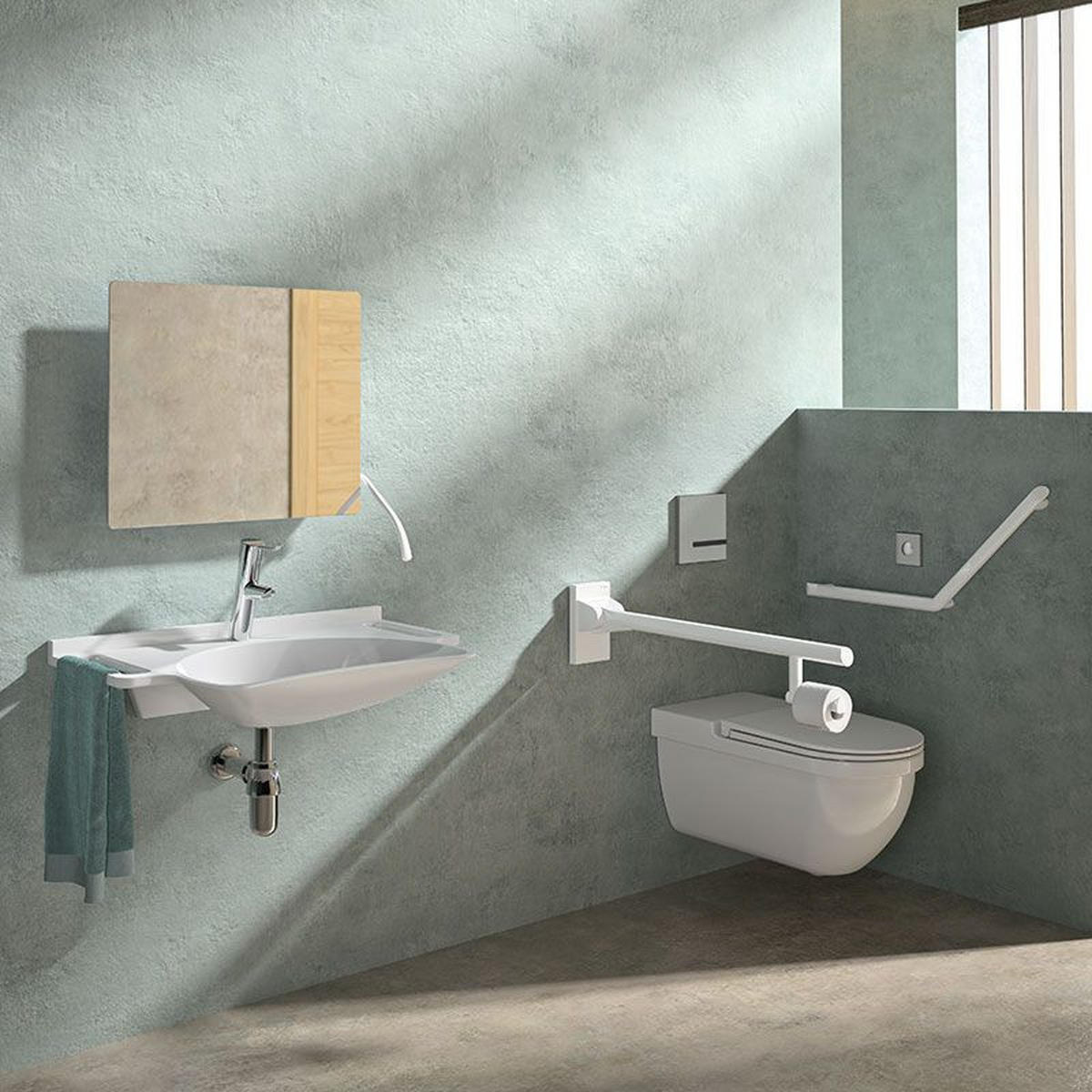 WC-PAPIERHALTER für Griff Be-Line weiß - Weiß, Metall (11/3.5/15.5cm) - Delabie