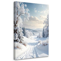 LEINWANDBILD Weihnachten 80x120cm - Weiß, Textil (80/120cm) - Feeby