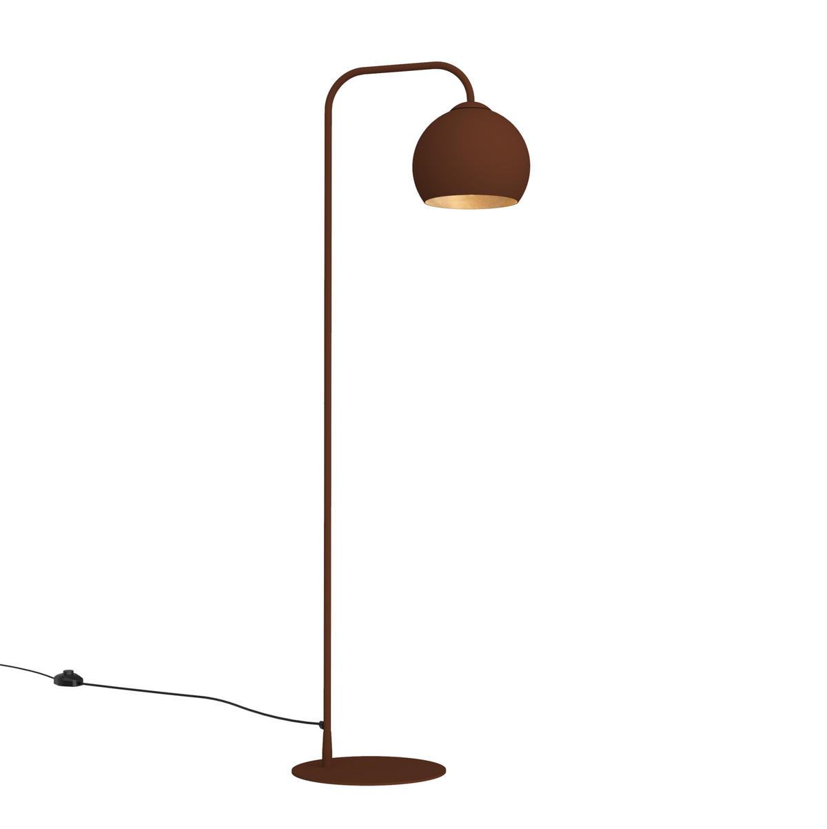 STEHLEUCHTE Joe - Goldfarben, Metall (40/65/170cm) - Lumicom