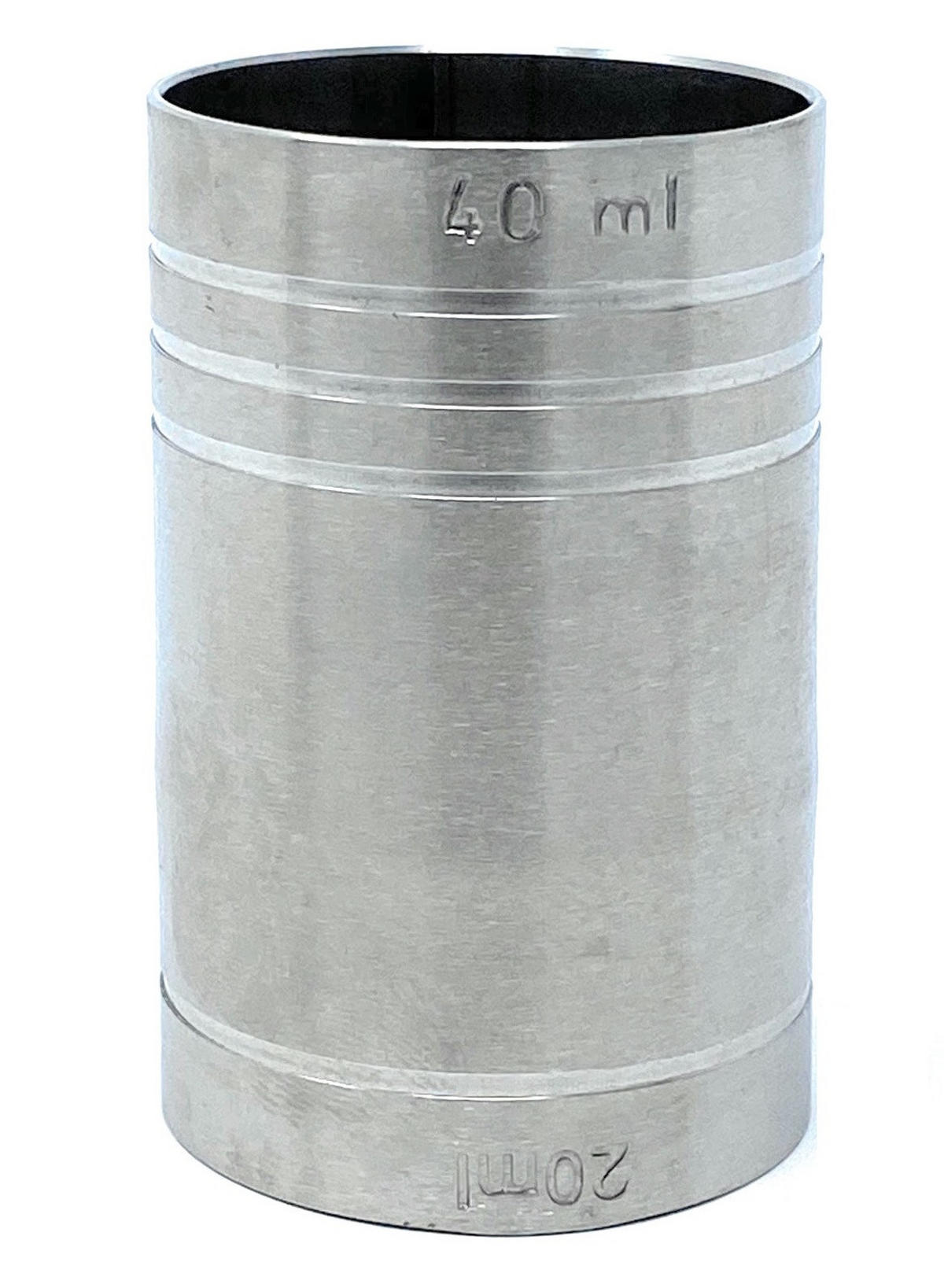 JIGGER 2cl 4cl Doppelmessbecher Edelstahl - Silberfarben, Metall (3.8/6/3.8cm) - DanDiBo