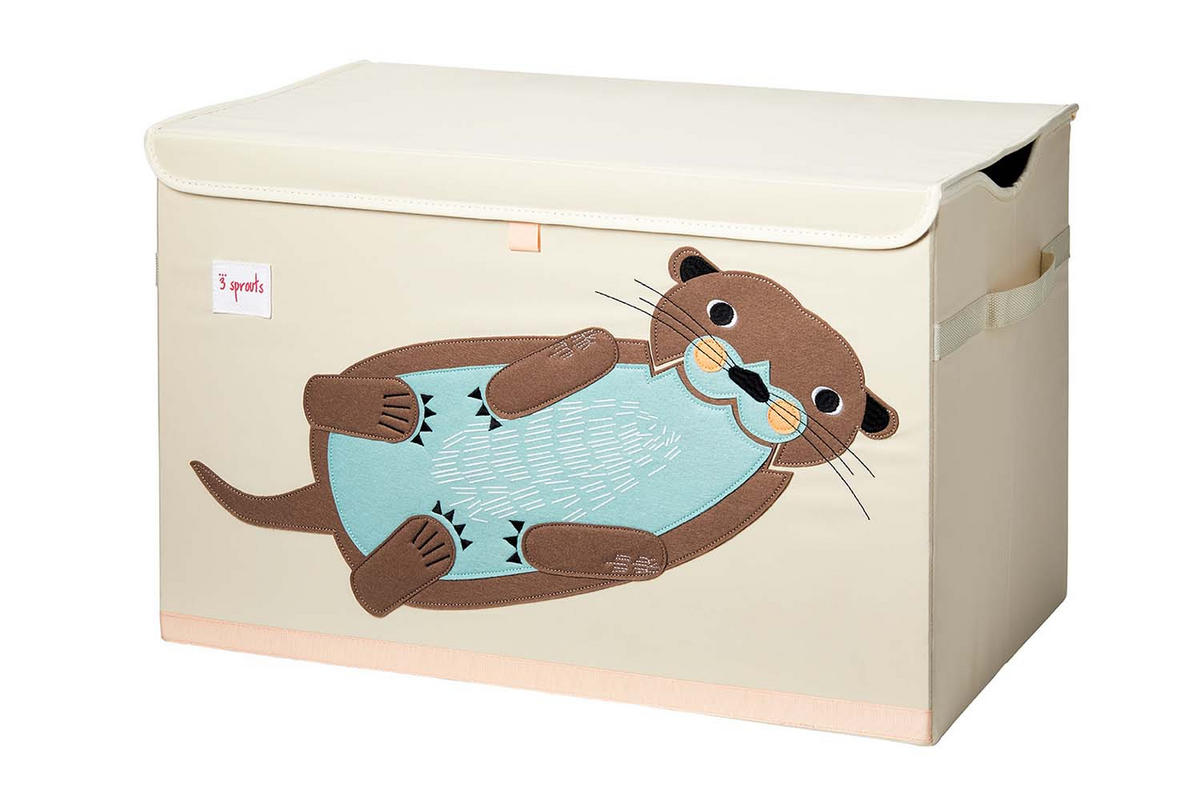 AUFBEWAHRUNGSKISTE Otter 38x61x37cm - Naturfarben, Textil (61/37cm) - 3Sprouts